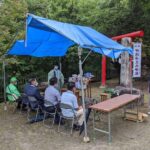 伊坂ダム「丹生水神社」にて安全を祈願し祭礼を催行
